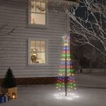 VIDAXL Sapin de Noël avec piquet Colore 108 LED 180 cm