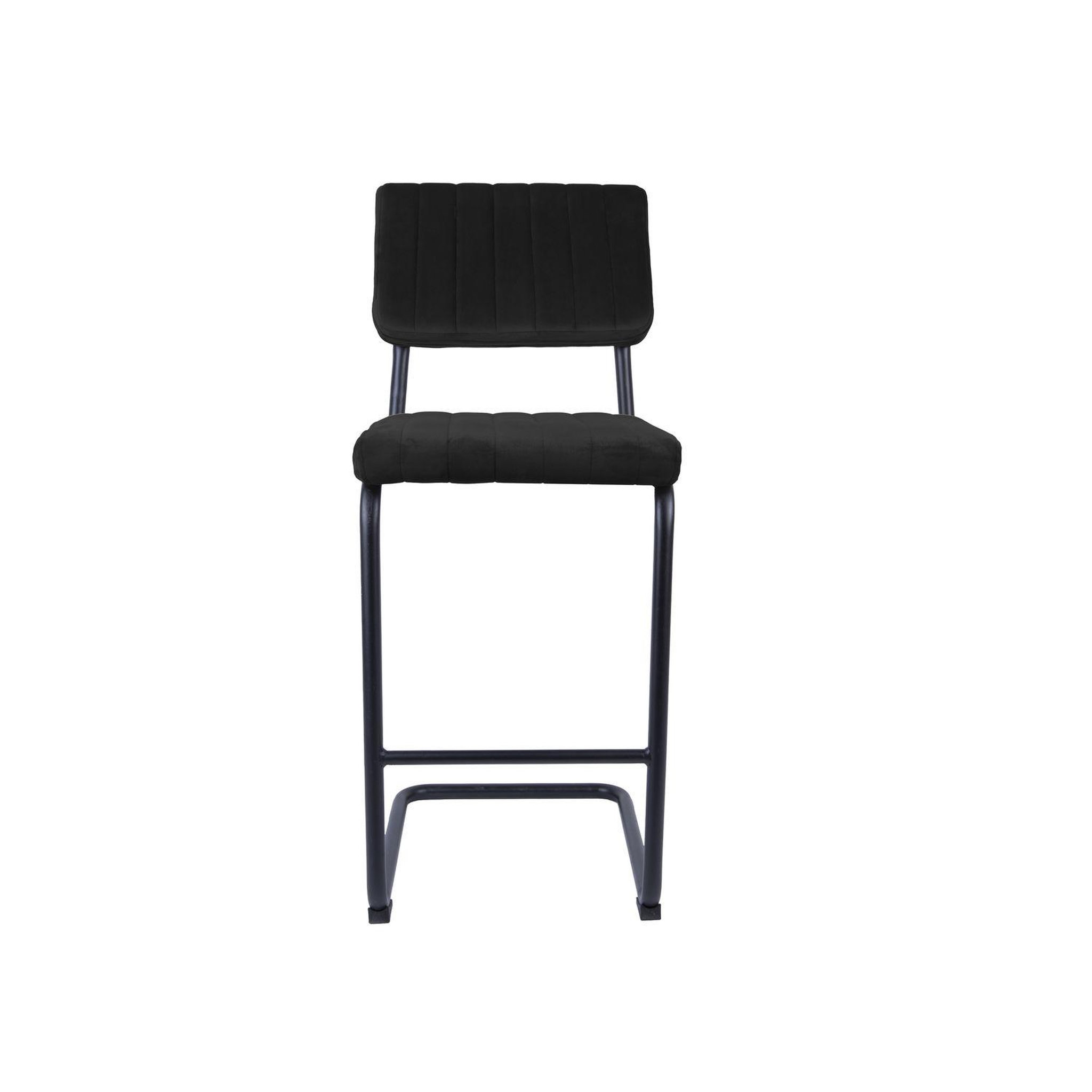 Voir la diapositive 2 : Leitmotiv 2 tabourets de bar cantilevers design velours keen