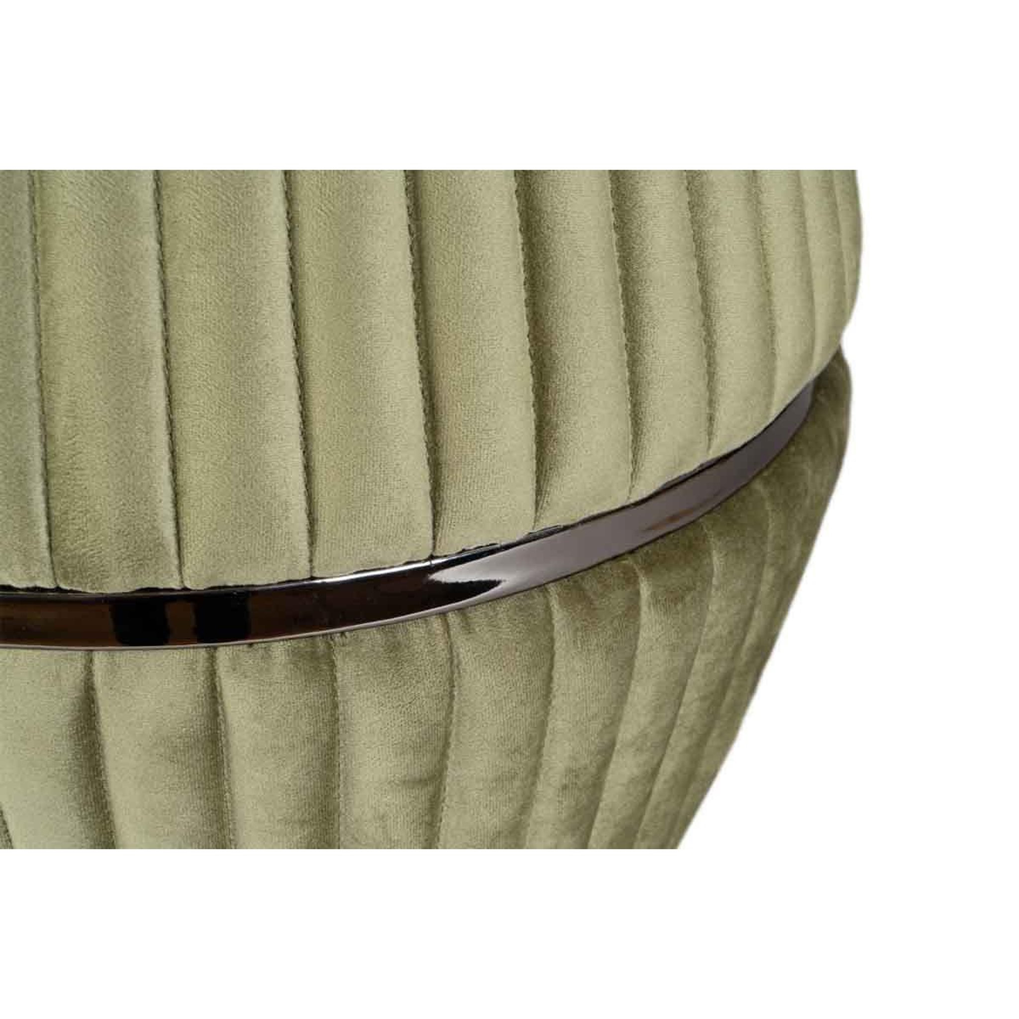 Voir la diapositive 3 : Paris Prix Pouf rond design  doric  53cm vert & gris