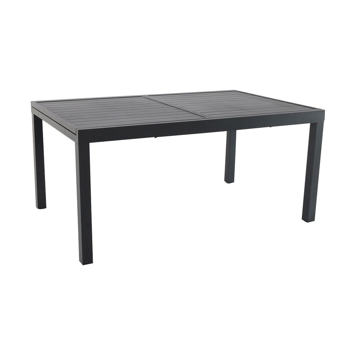 CREADOR Table de jardin 160/240x100x75cm aluminium gris anthracite VITTAL