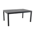 CREADOR Table de jardin 160/240x100x75cm aluminium gris anthracite VITTAL