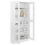 Voir la diapositive 4 : VIDAXL Armoire a vitrine Blanc brillant Bois d'ingenierie
