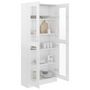 Voir la diapositive 4 : VIDAXL Armoire a vitrine Blanc brillant Bois d'ingenierie