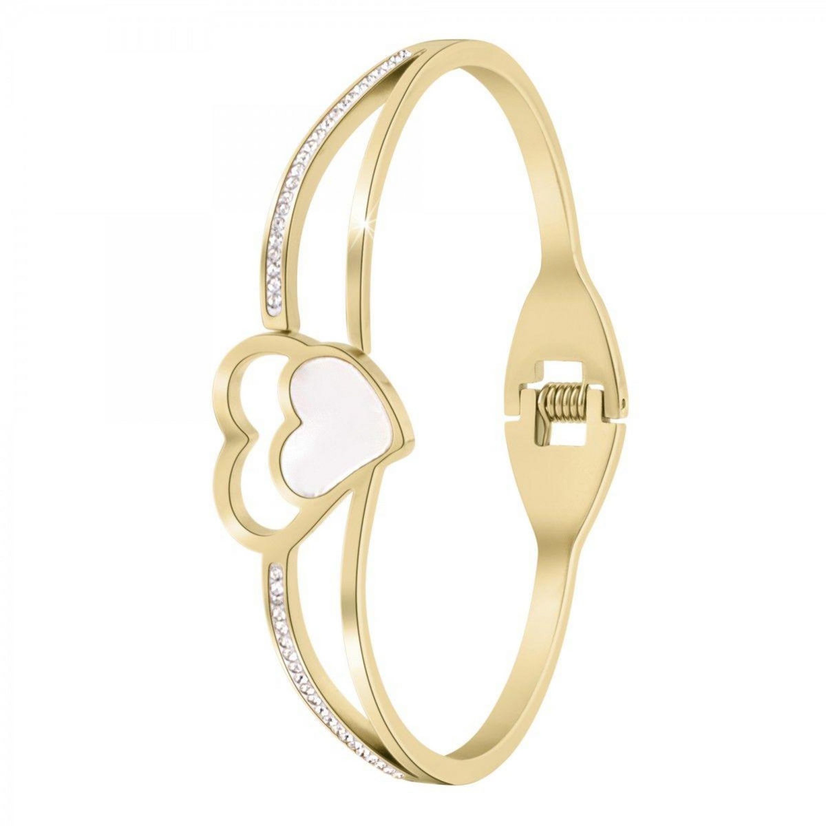 SC BOHEME Bracelet coeurs par SC Bohème orné de Cristaux scintillants