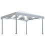 Voir la diapositive 2 : VIDAXL Tonnelle avec guirlande lumineuse a LED 4x3 m Creme Aluminium