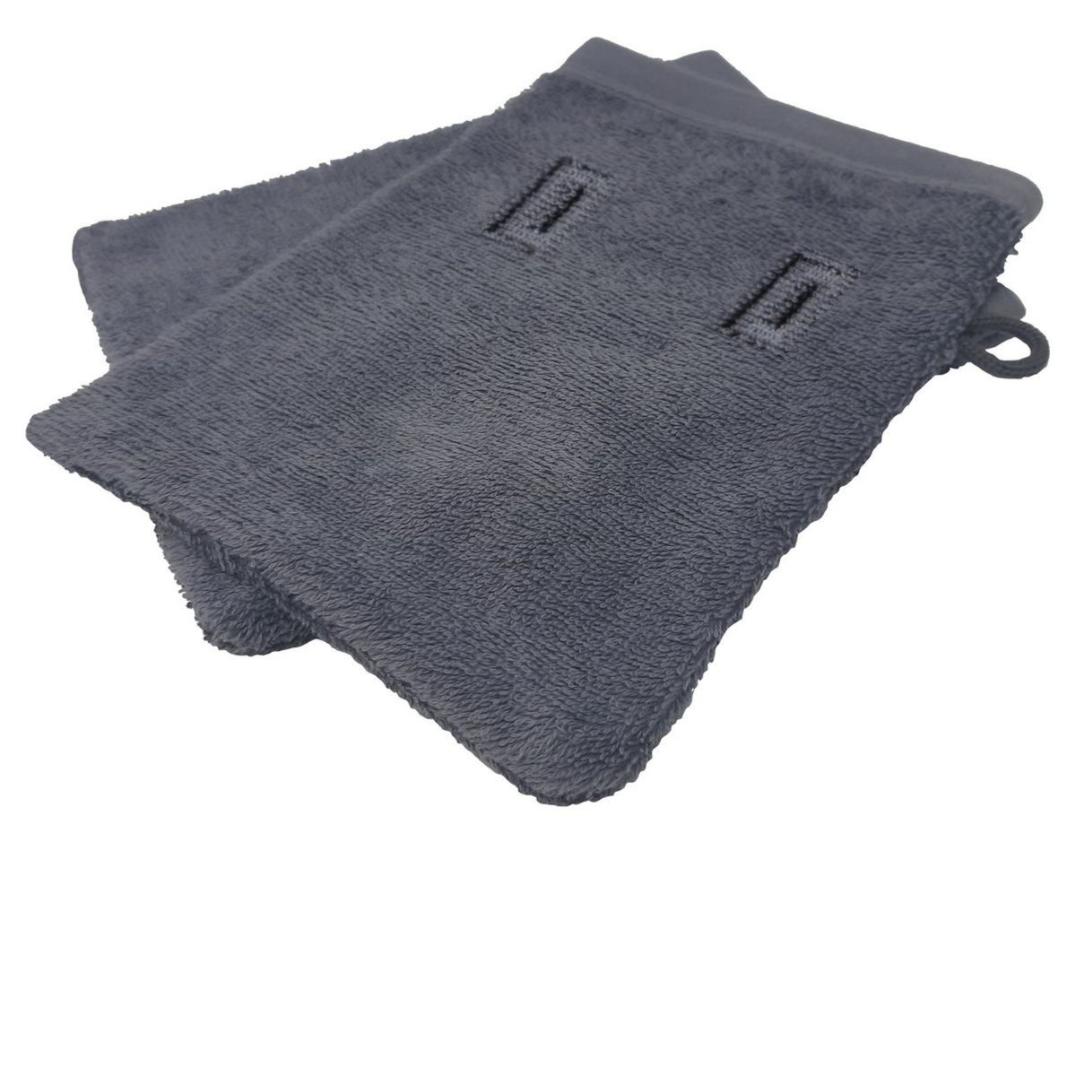 NATIONAL GEOGRAPHIC Gants de toilette gris 16x21cm lot de 2