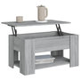 Voir la diapositive 4 : VIDAXL Table basse Sonoma gris 79x49x41 cm Bois d'ingenierie