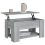 Voir la diapositive 4 : VIDAXL Table basse Sonoma gris 79x49x41 cm Bois d'ingenierie