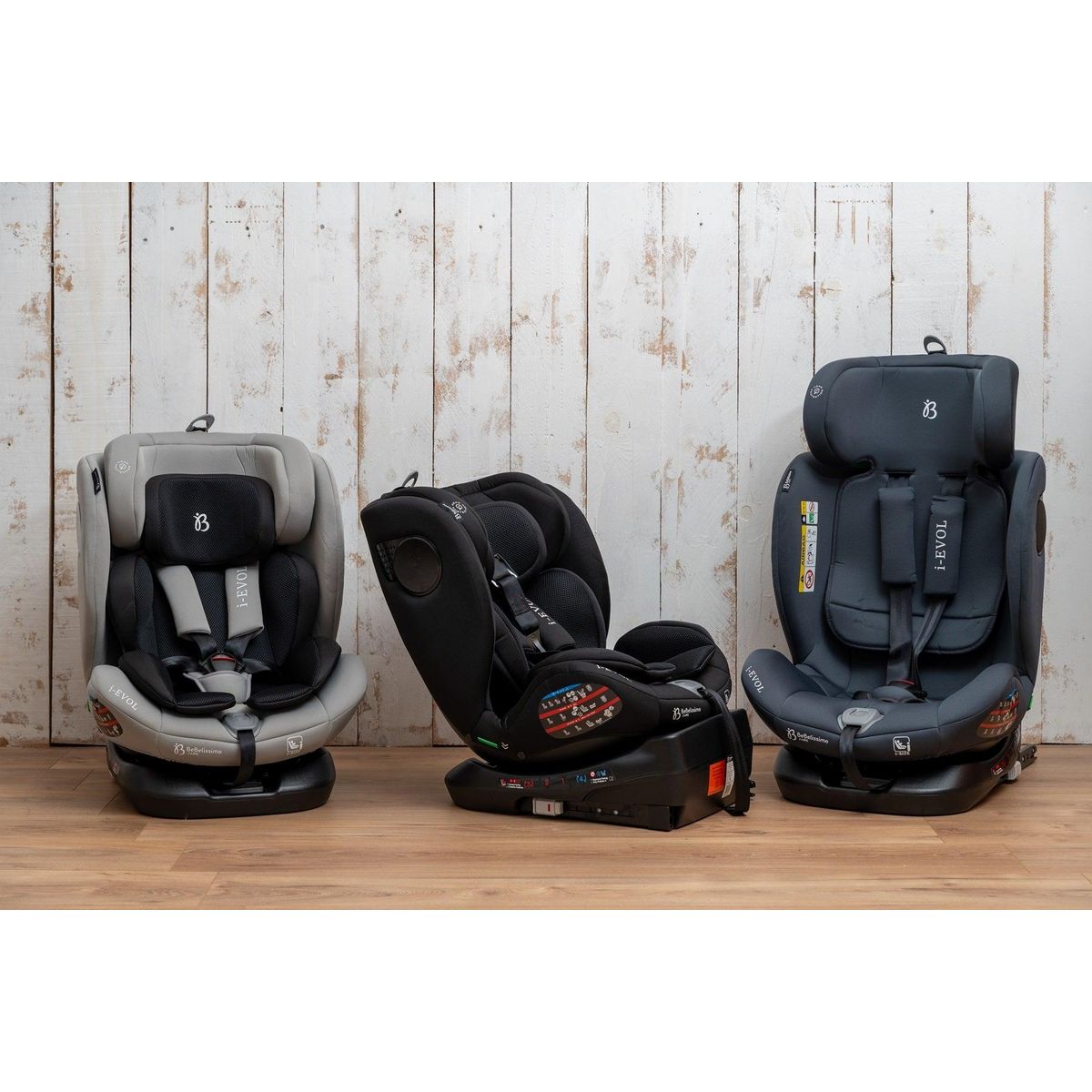 BEBELISSIMO Bebelissimo - Siège auto Isofix - pivontant 360 ° - 40-150 cm -  0-36kg  i- Evol - noir