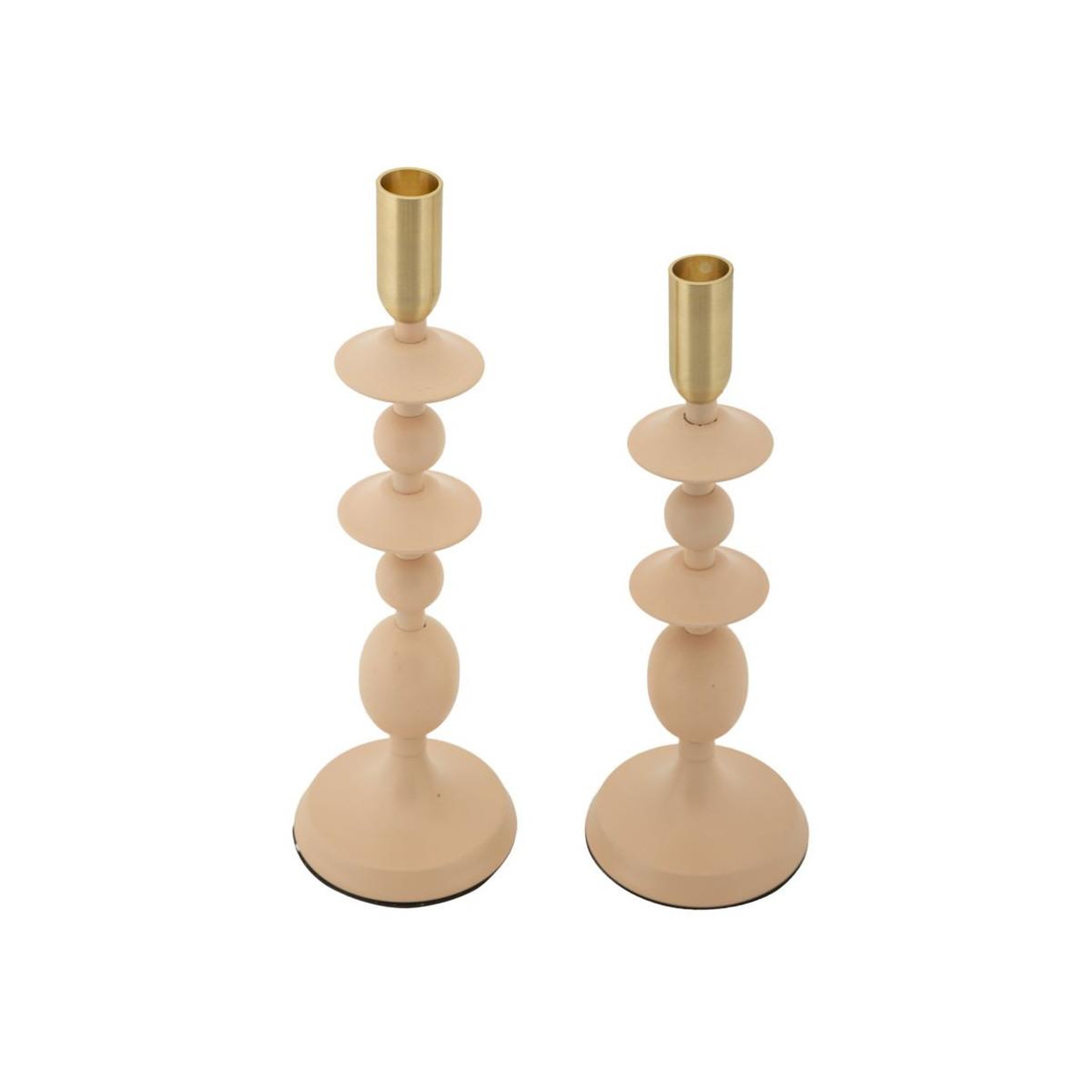 Voir la diapositive 2 : Paris Prix Lot de 2 chandeliers  gemini  33cm rose & or