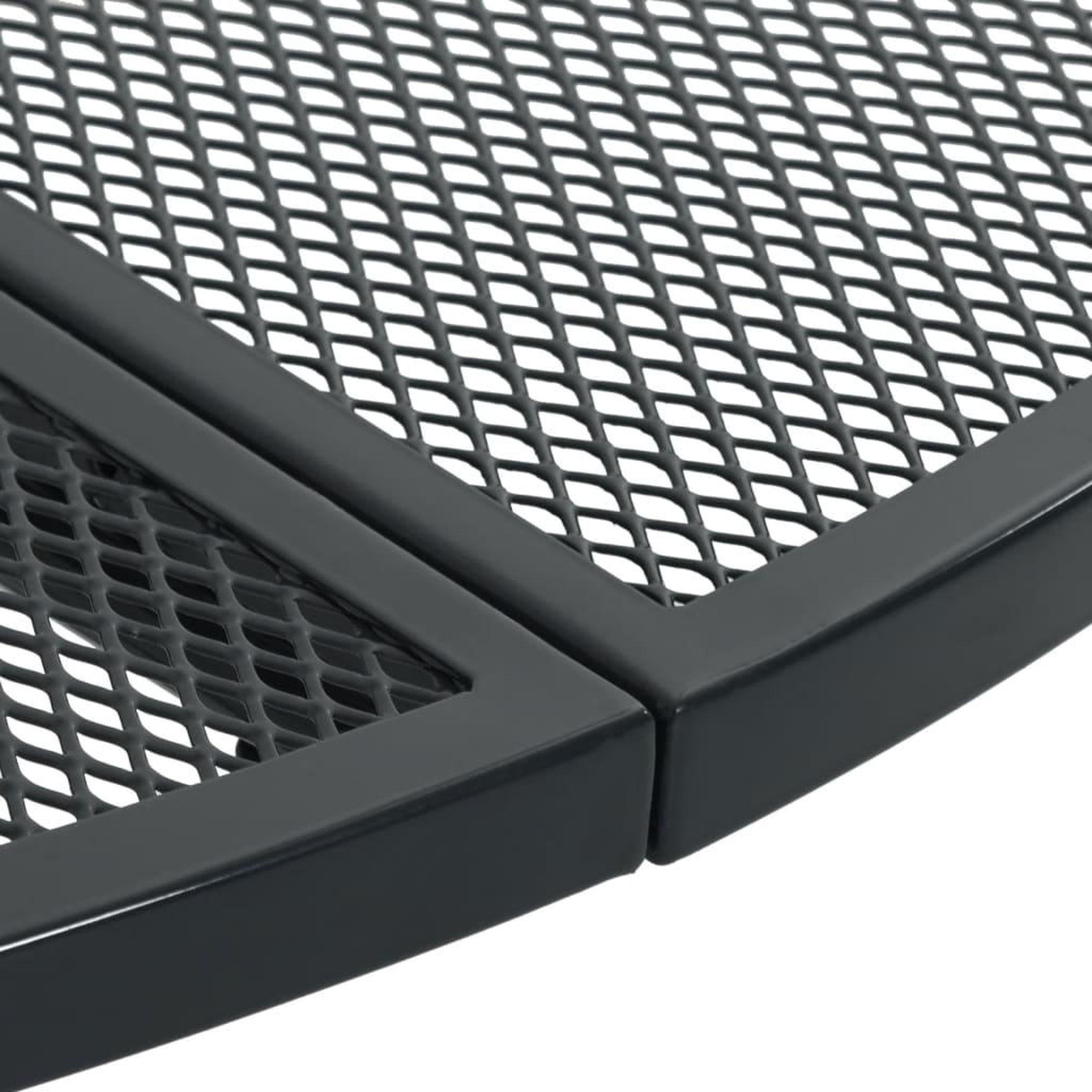 Voir la diapositive 5 : VIDAXL Table de patio ronde anthracite acier enduit de poudre
