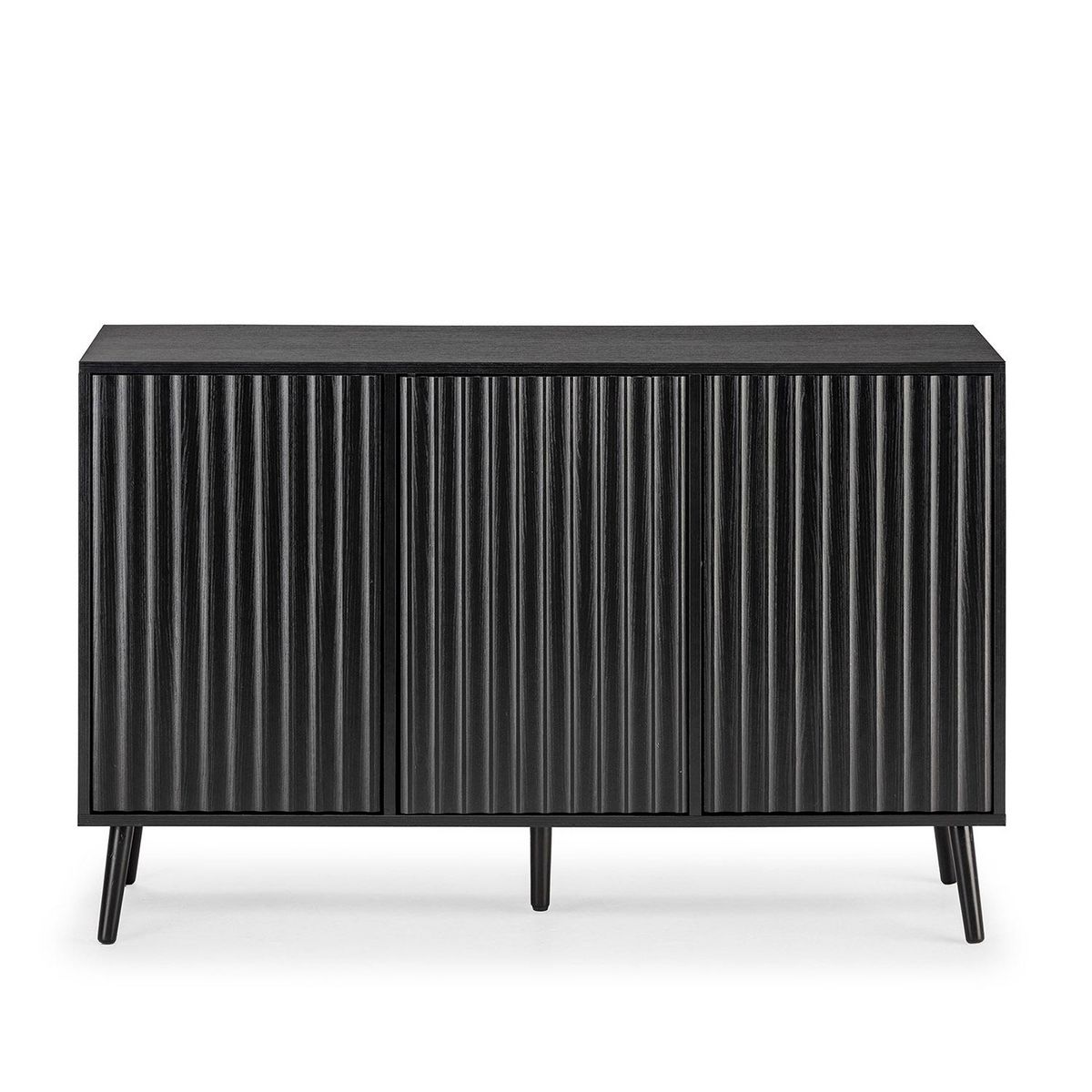 VS VENTA-STOCK Buffet Lluvia 3 portes couleur noir