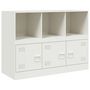 Voir la diapositive 2 : VIDAXL Buffet blanc 99x39x73 cm acier