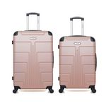 BLUESTAR BLUESTAR - Lot de 2 - Valise grand format et valise weekend OTTAWA. Coloris disponibles : Gris, Noir, Beige, Rose, Bleu