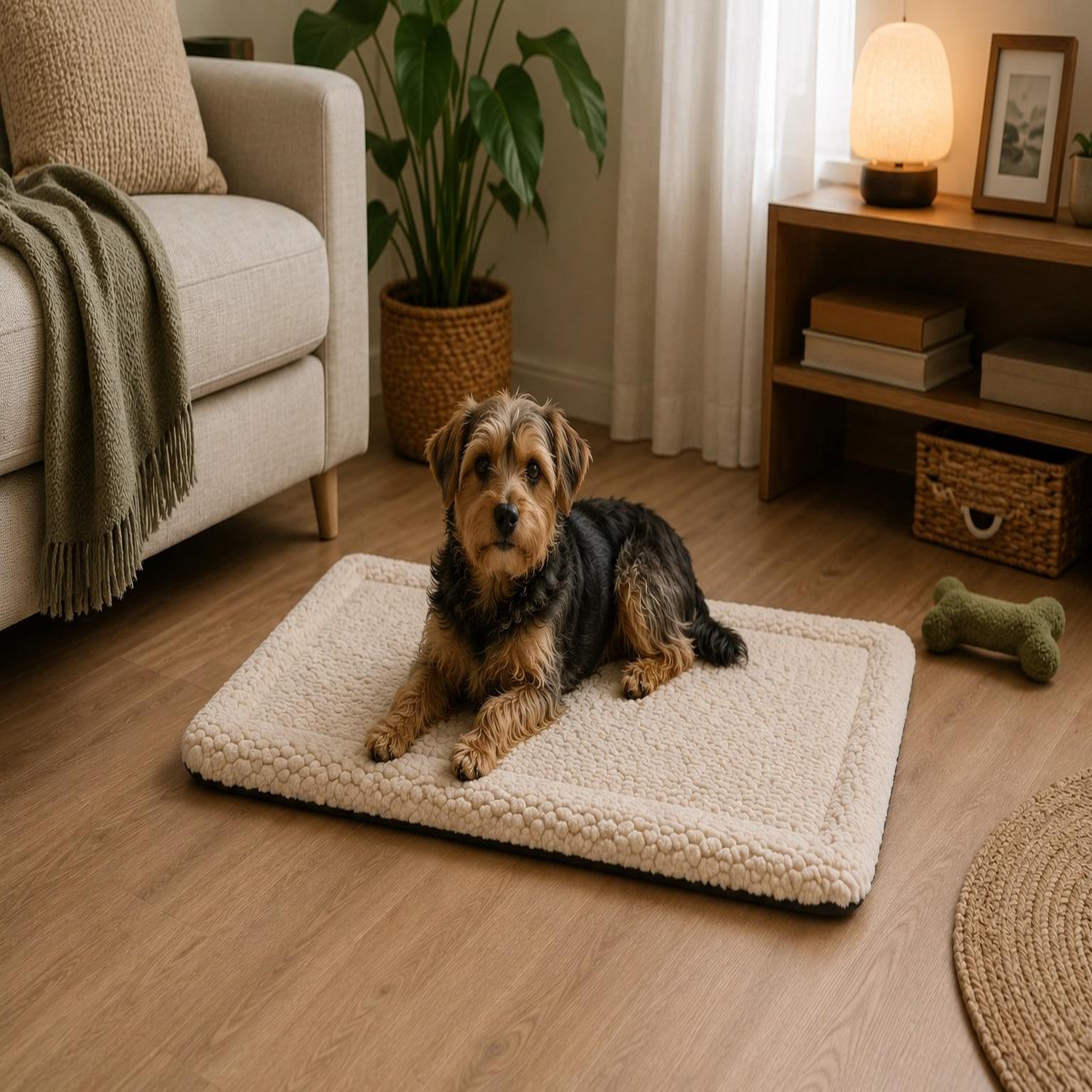 Voir la diapositive 2 : Eden Coussin rectangle pour chien naya