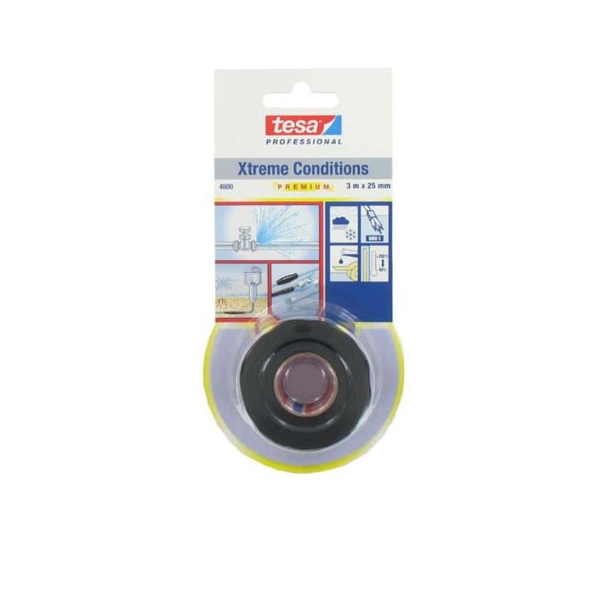 Tesa Auto-amalgamant tesa xtreme conditions 4600 noir 25mm x 3m