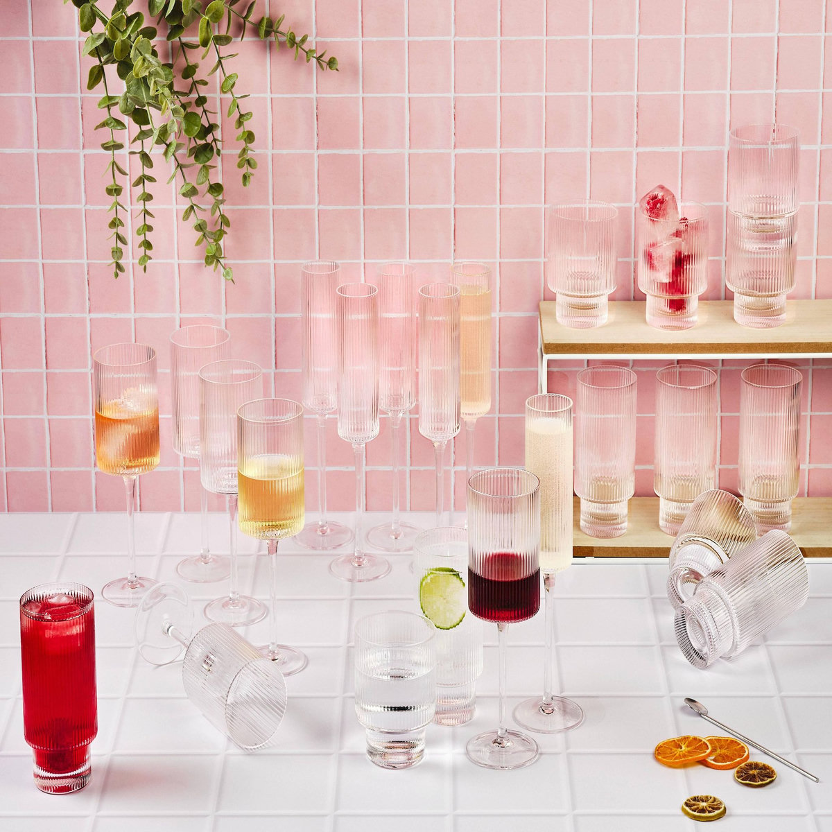 BJORN Set de verres complet LINJE - 24 pièces