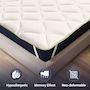 Voir la diapositive 4 : THE WHITE STONE Surmatelas Rafraîchissant 80x190 cm avec Élastiques | Correcteur de Matelas avec Technologie Cooler | Hauteur 4 cm