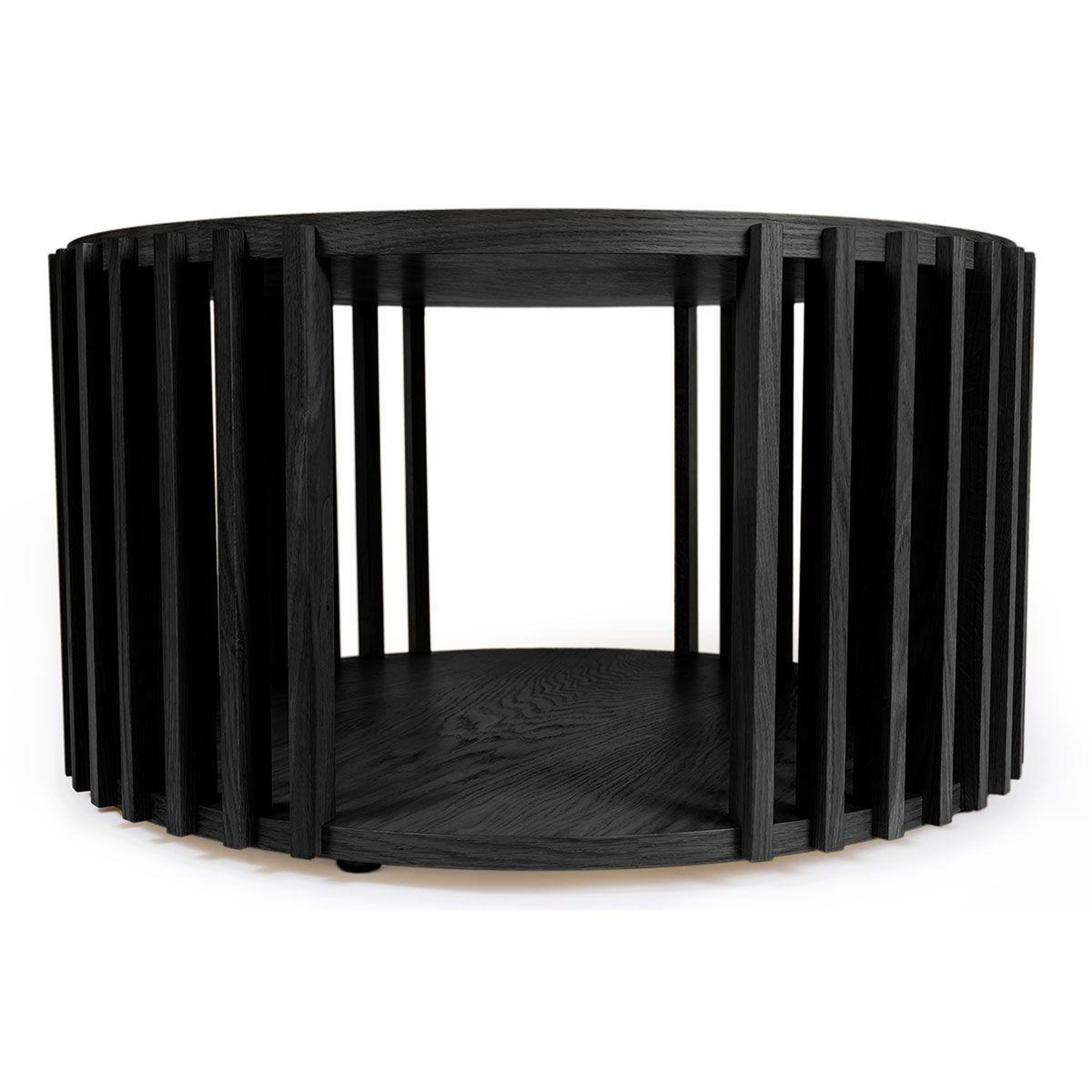 Voir la diapositive 6 : Paris Prix Table basse ronde design  drum  83cm noir