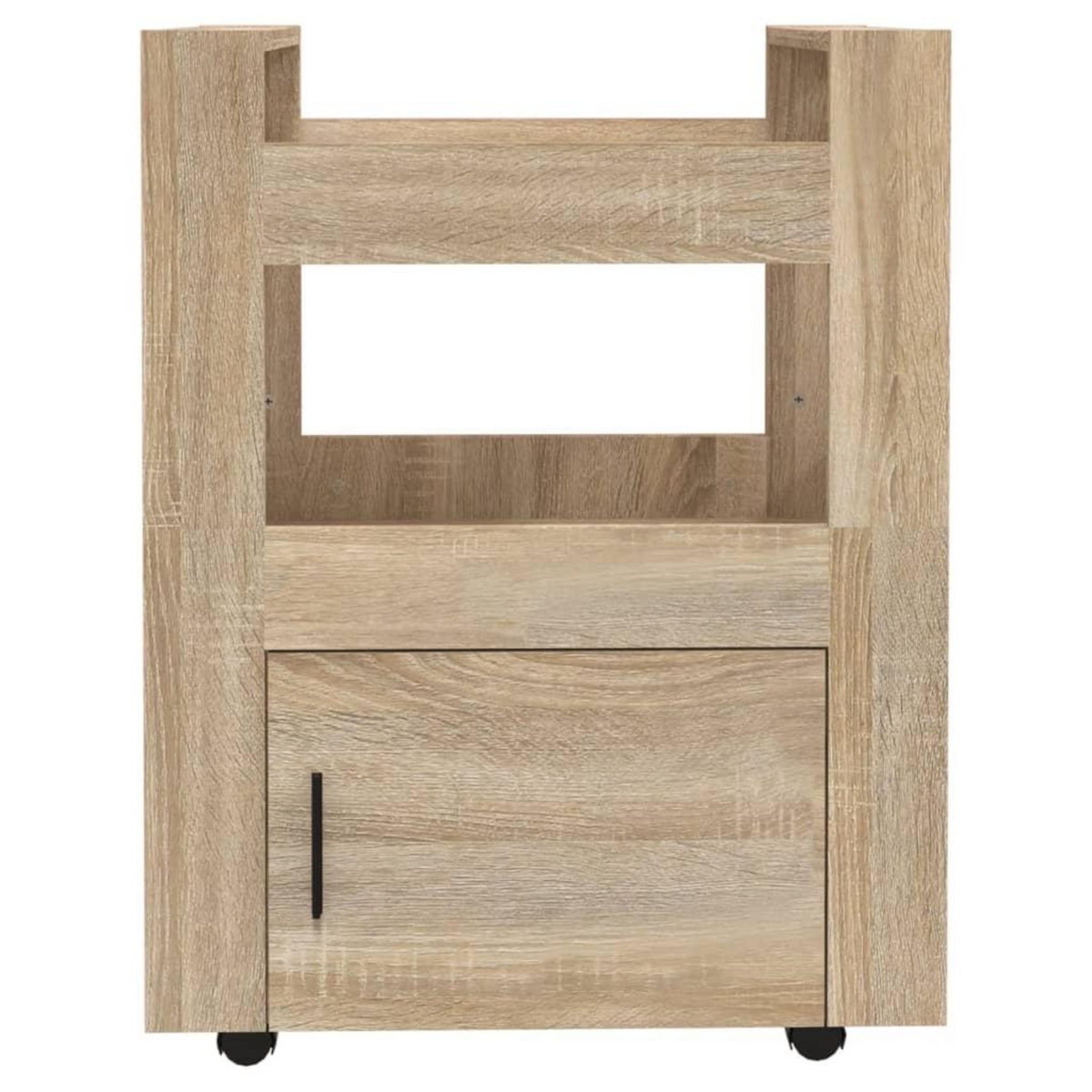 VIDAXL Chariot de cuisine Chene sonoma 60x45x80 cm Bois d'ingenierie