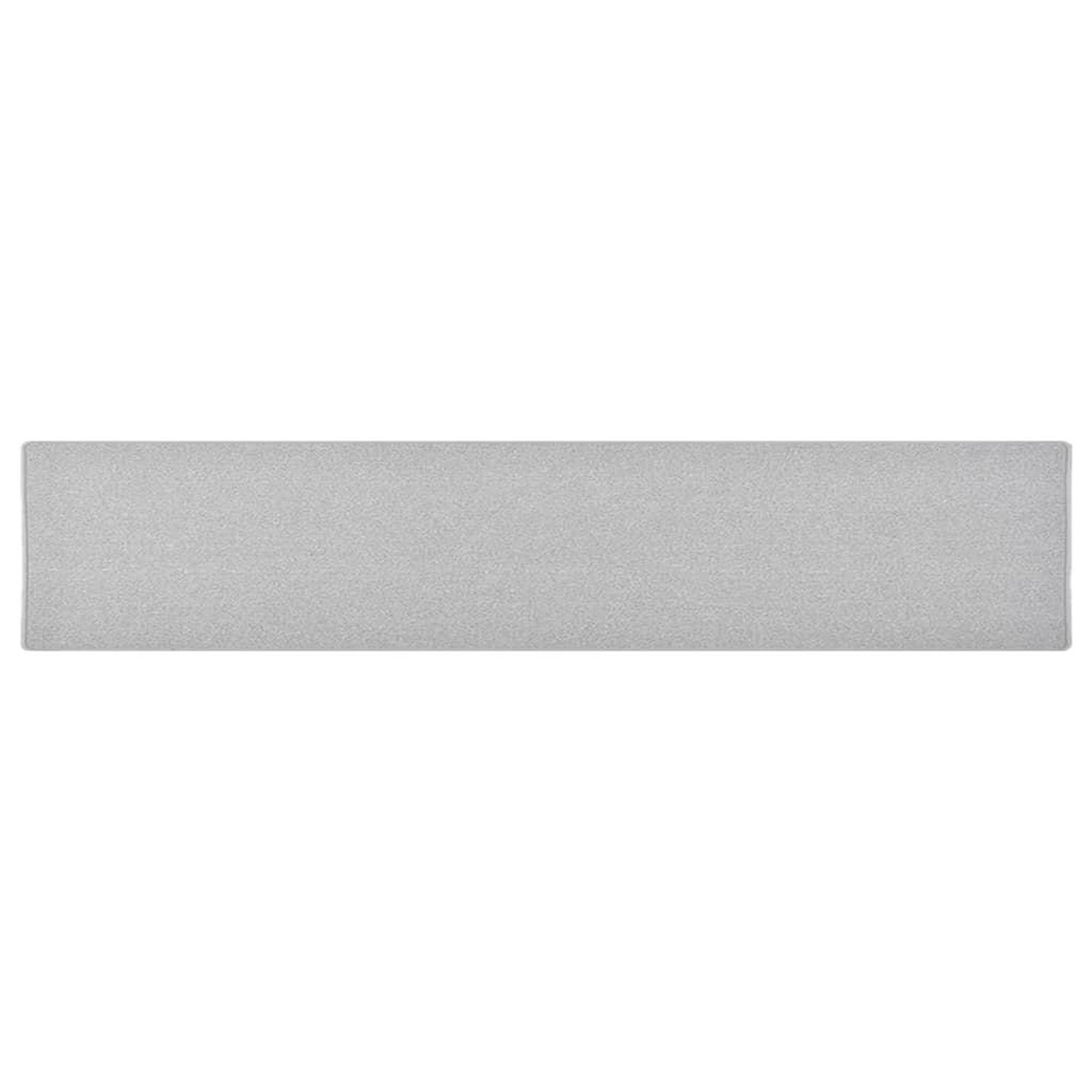 VIDAXL Tapis de couloir Gris clair 80x400 cm