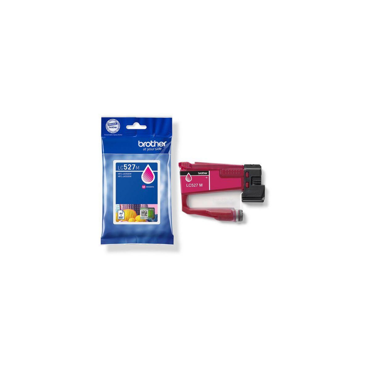 Brother Cartouche d'encre Originale LC527 Magenta Standard - LC527M