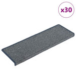 VIDAXL Tapis d'escalier 30 pcs 65x21x4 cm violet et bleu