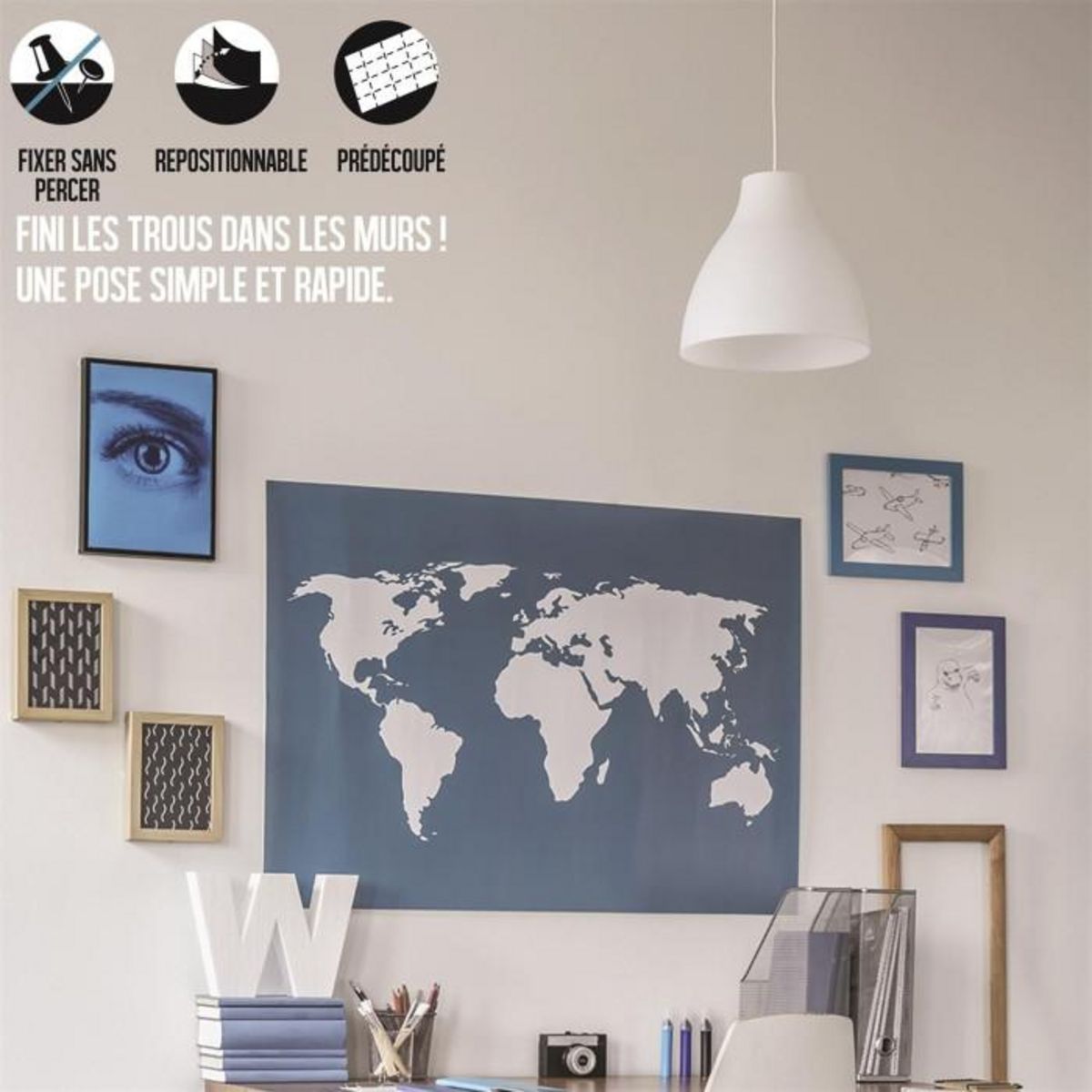 Paris Prix Pâte à Fixer Adhésive  Réutilisable  12cm Blanc