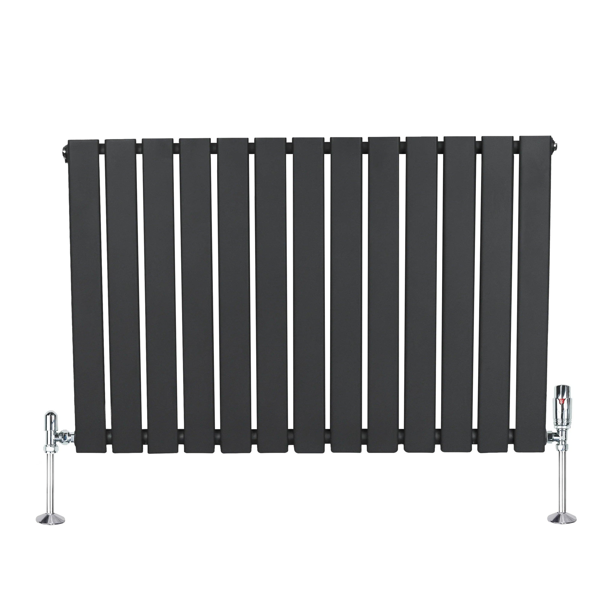 Voir la diapositive 2 : MONSTERSHOP Radiateur plat à 1 panneau & vannes - 600 x 910 mm