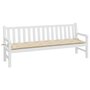 Voir la diapositive 3 : VIDAXL Coussin de banc de jardin beige 200x50x7 cm tissu oxford
