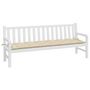 Voir la diapositive 3 : VIDAXL Coussin de banc de jardin beige 200x50x7 cm tissu oxford