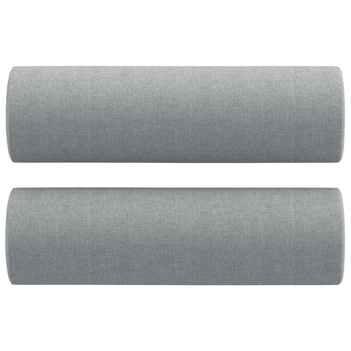 VIDAXL Ensemble de canapes 2 pcs coussins gris clair tissu