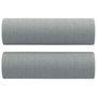 Voir la diapositive 5 : VIDAXL Ensemble de canapes 2 pcs coussins gris clair tissu