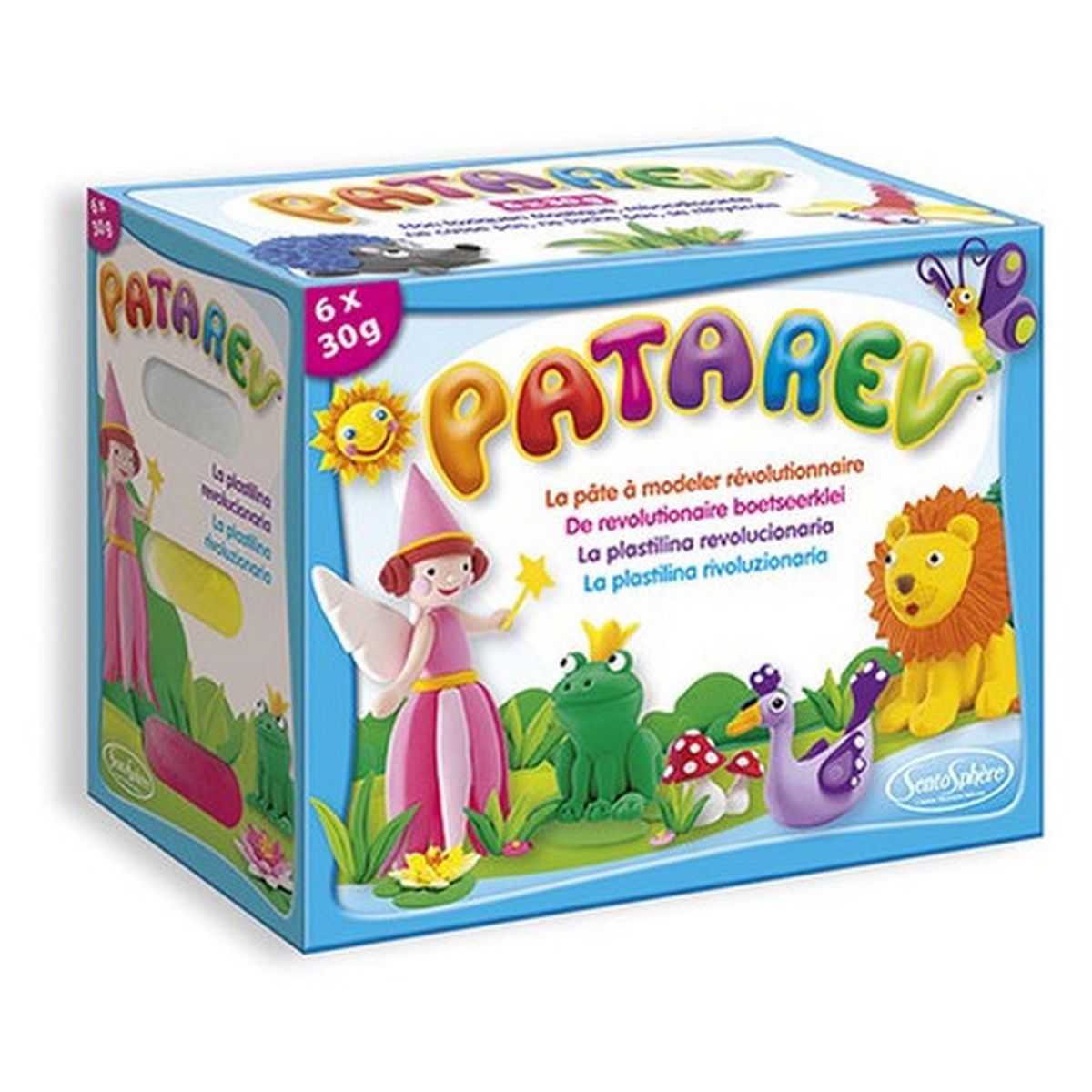 CREATION VERONIQUE DEBROISE  Pâte à modeler Patarev - coffret 6 pots