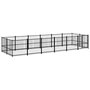 Voir la diapositive 2 : VIDAXL Chenil d'exterieur pour chiens Acier 11,26 m²