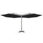 Voir la diapositive 3 : VIDAXL Parasol de jardin double avec mat en acier anthracite 600 cm