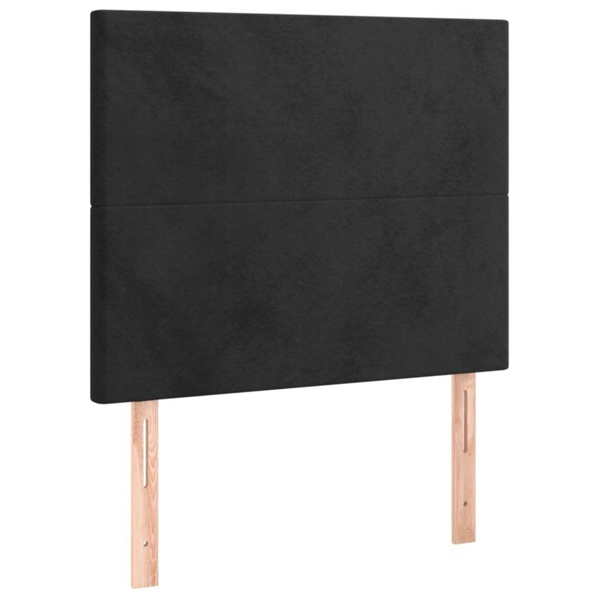 VIDAXL Tetes de lit 2 pcs Noir 80x5x78/88 cm Velours