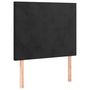 Voir la diapositive 2 : VIDAXL Tetes de lit 2 pcs Noir 80x5x78/88 cm Velours