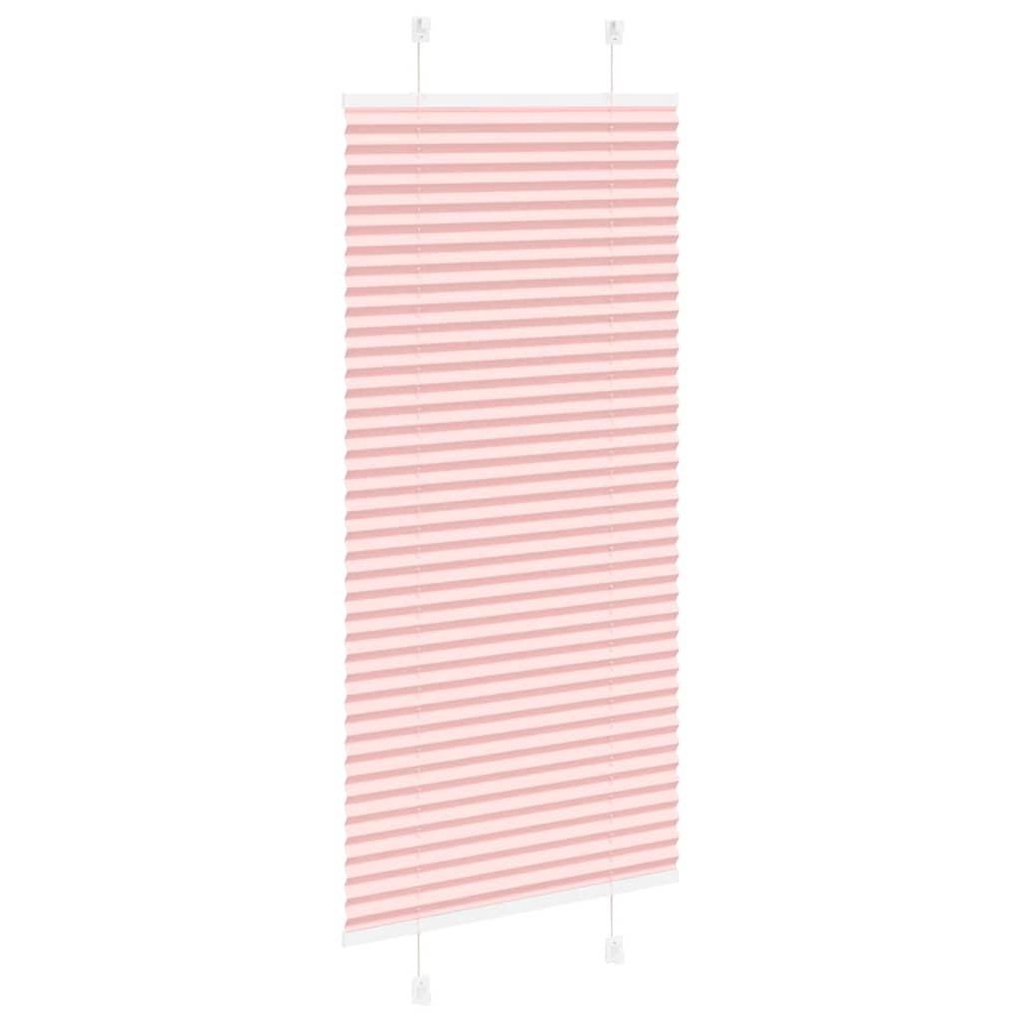 Voir la diapositive 4 : VIDAXL Store plisse rose 60x150 cm largeur du tissu 59,4 cm polyester