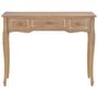 Voir la diapositive 3 : VIDAXL Table de console et coiffeuse avec 3 tiroirs Marron
