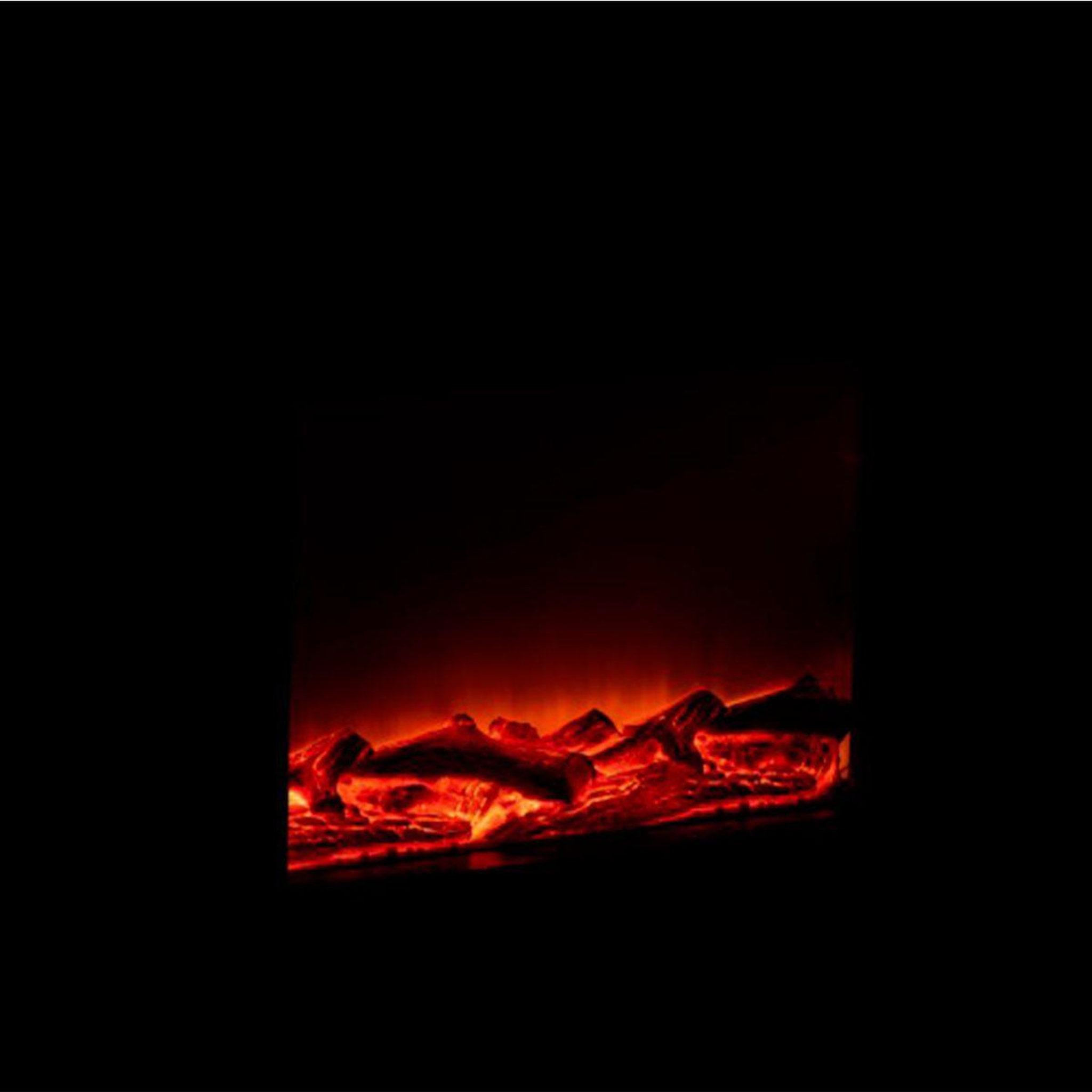 Voir la diapositive 3 : J-LINE Décoration lumineuse led  cheminée  50cm noir