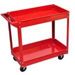 VIDAXL Chariot a outils d'atelier 100 kg rouge