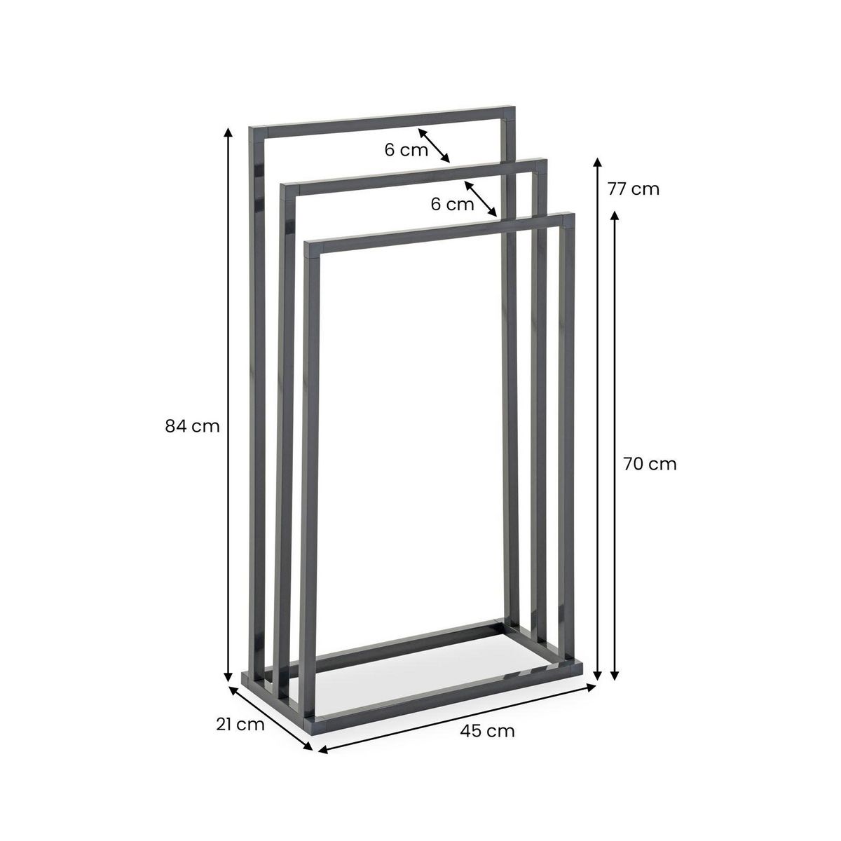 IDIMEX Porte-serviettes KUNO, en métal
