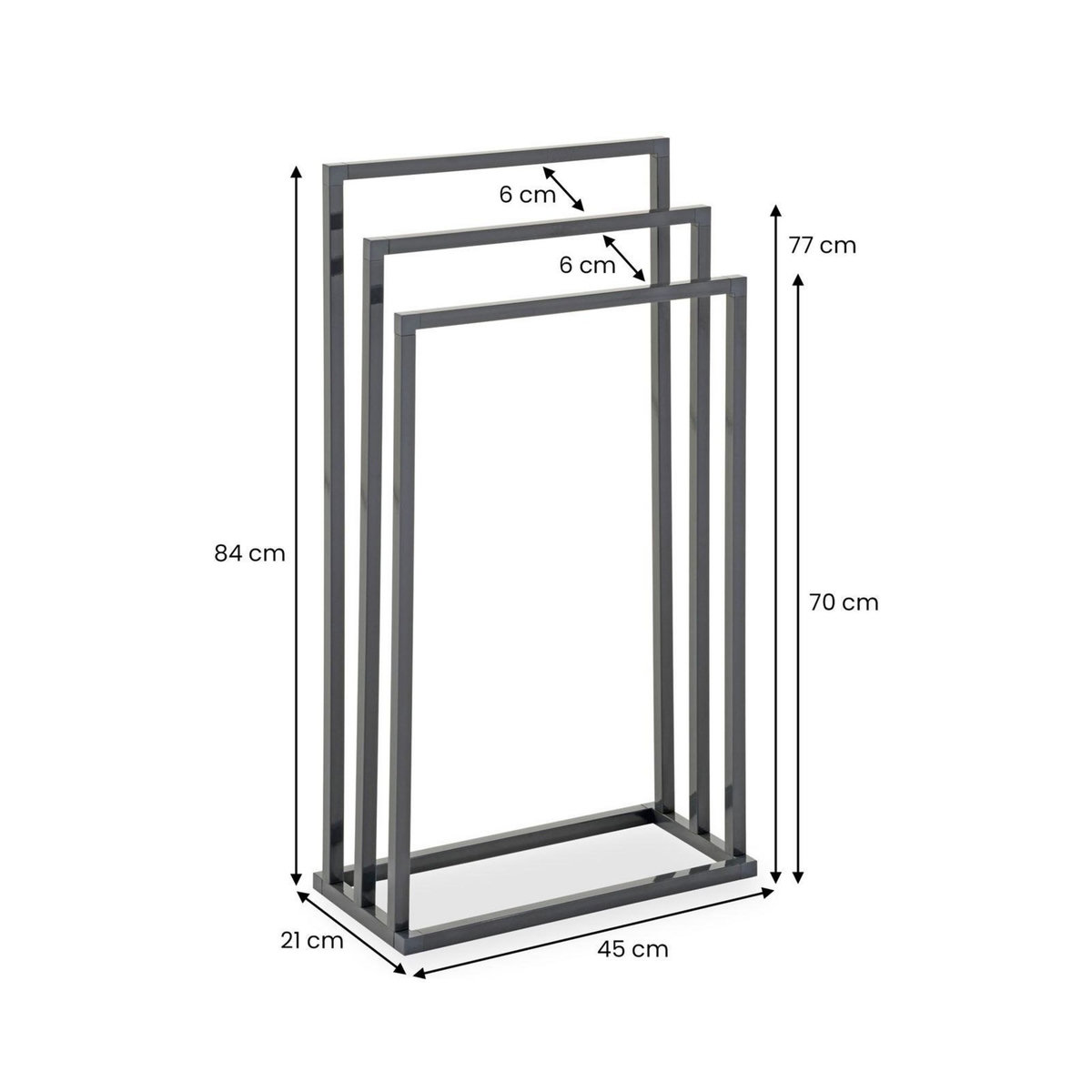 IDIMEX Porte-serviettes KUNO, en métal