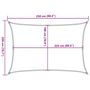 Voir la diapositive 6 : VIDAXL Voile d'ombrage 160 g/m^2 Blanc 2x2,5 m PEHD