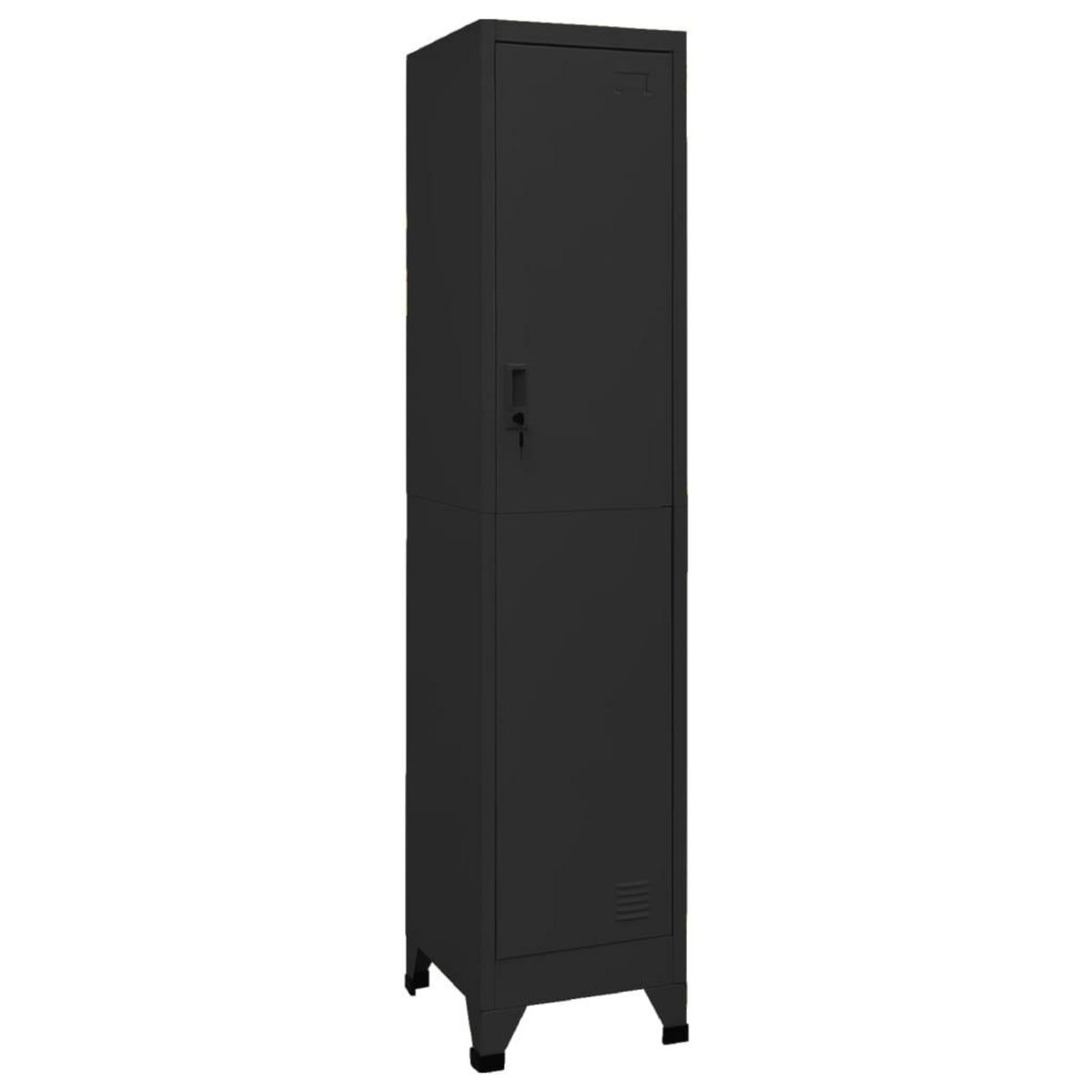VIDAXL Armoire a casiers Noir 38x45x180 cm Acier