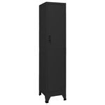 VIDAXL Armoire a casiers Noir 38x45x180 cm Acier