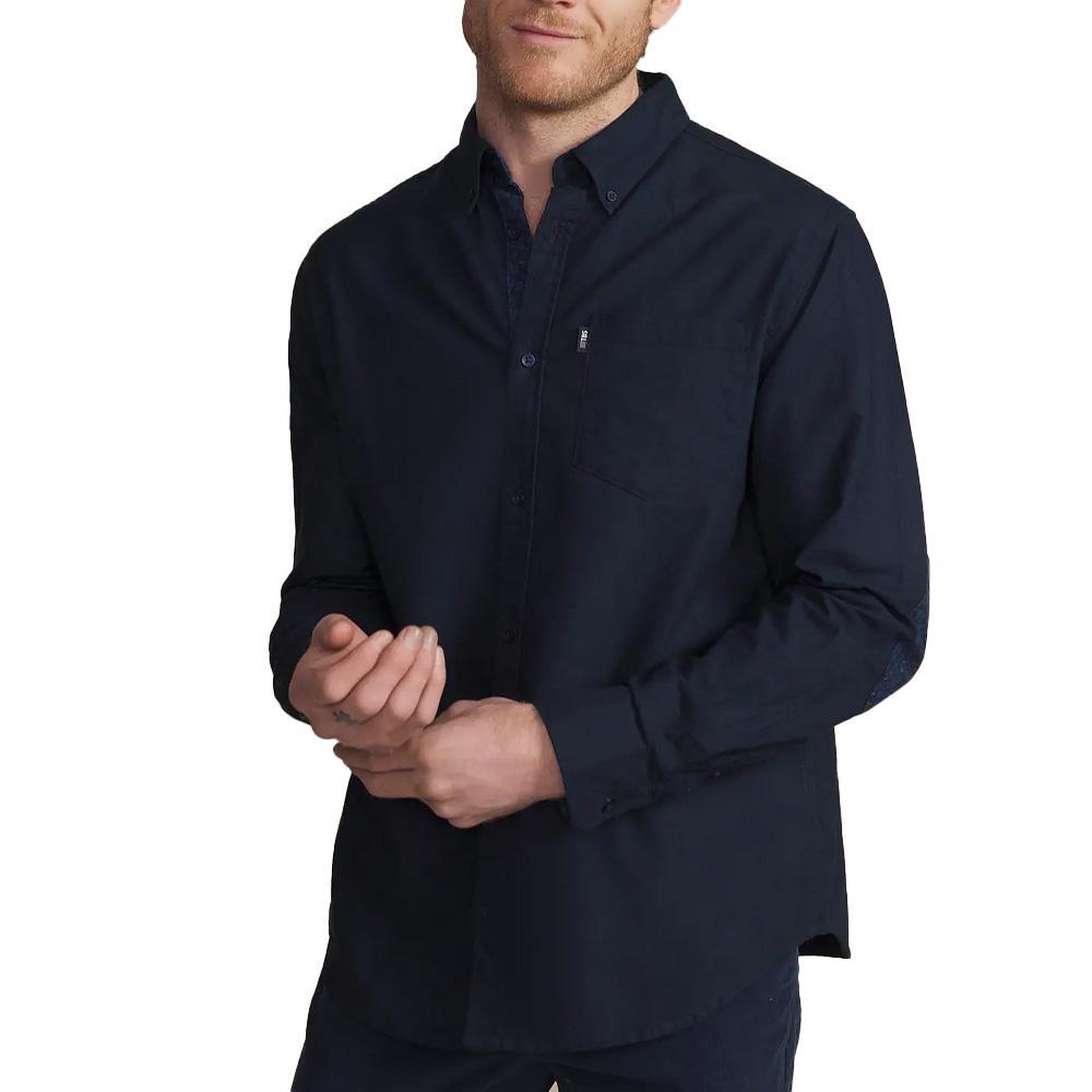 TBS Chemise Marine Homme TBS JANOV. Coloris disponibles : Bleu