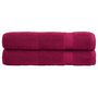 Voir la diapositive 1 : VIDAXL Serviettes de qualité supérieure SOLUND 2 pcs bordeaux 600 g m²