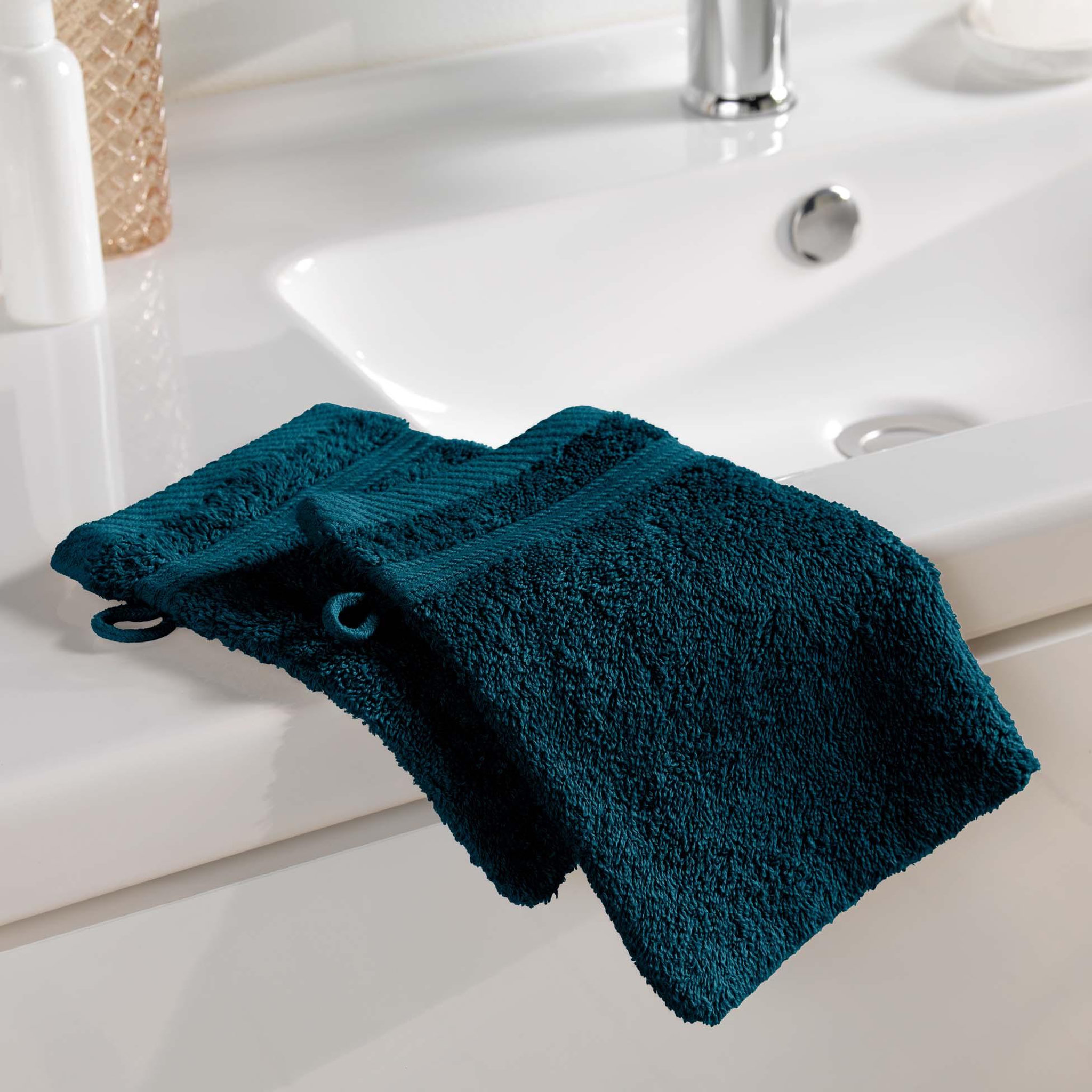 Voir la diapositive 3 : Eden Lot de 2 gants de toilette tendresse uni en coton